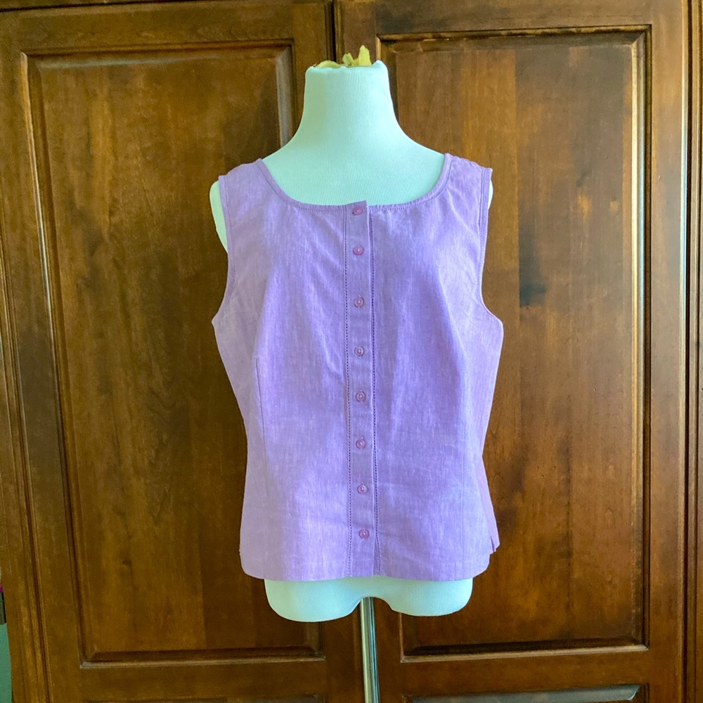 Fitted Sleeveless Top.  -     Eddie Bauer